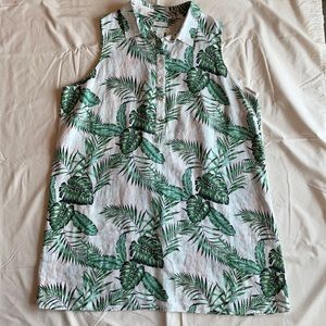 C&C California Tropical Linen Dress